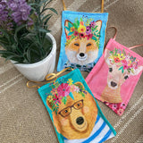 Handmade Floral Crown Forest Friends Scented Sachet Filled with Yorkshire Lavender